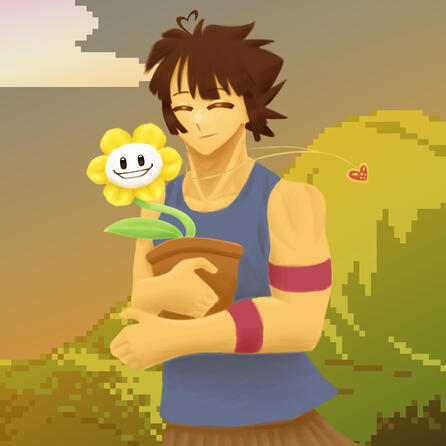 Fanart of Frisk for Undertale&#39;s 10th Anniversary